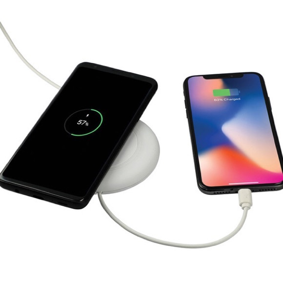 New Canada life Nebula Wireless Charging Pad with Integrated 2 In 1 Cable White - Picture 2 of 6
